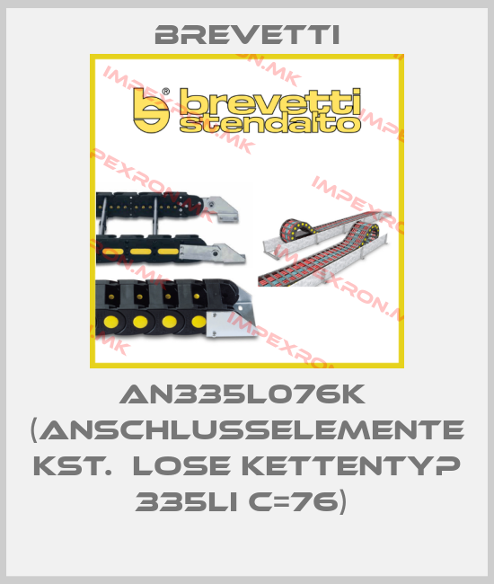 Brevetti-AN335L076K  (Anschlusselemente Kst.  lose Kettentyp 335LI C=76) price