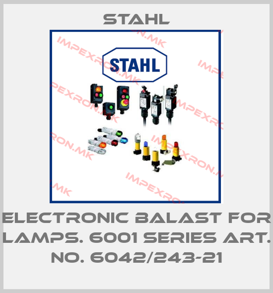Stahl-Electronic balast for lamps. 6001 series Art. No. 6042/243-21price