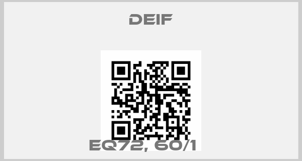 Deif-EQ72, 60/1 Аprice