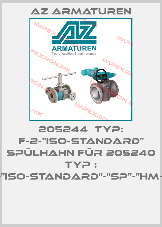 Az Armaturen-205244  TYP: F-2-"ISO-STANDARD" SPÜLHAHN FÜR 205240 TYP : F-2-"ISO-STANDARD"-"SP"-"HM-OS" price
