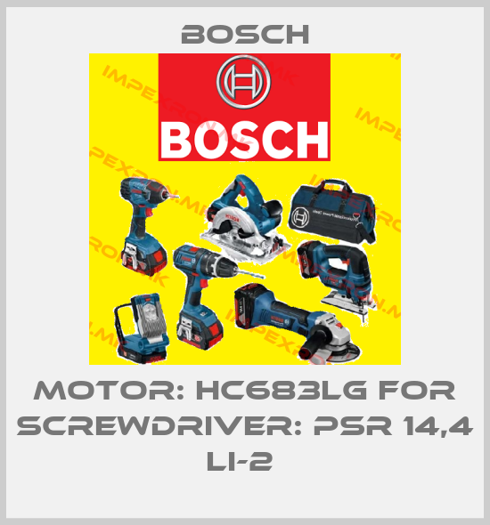 Bosch-Motor: HC683LG for Screwdriver: PSR 14,4 LI-2 price