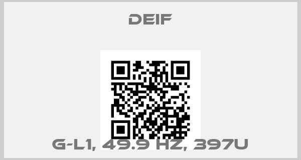 Deif-G-L1, 49.9 Hz, 397Uprice