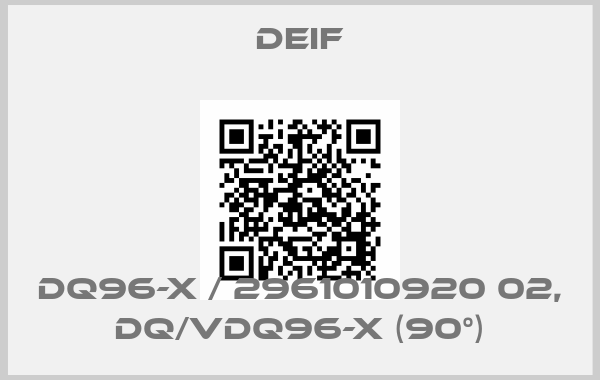 Deif-DQ96-x / 2961010920 02, DQ/VDQ96-x (90°)price