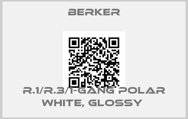 Berker-R.1/R.3/1-GANG POLAR WHITE, GLOSSY price