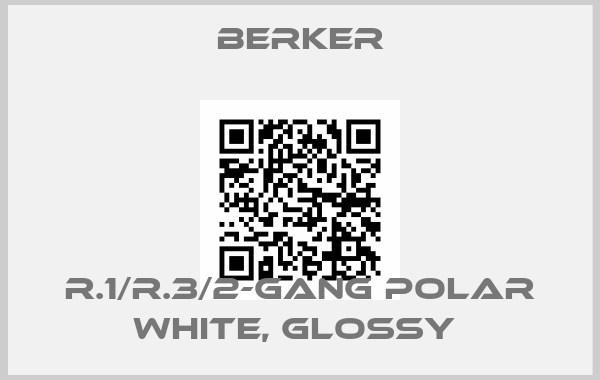 Berker-R.1/R.3/2-GANG POLAR WHITE, GLOSSY price