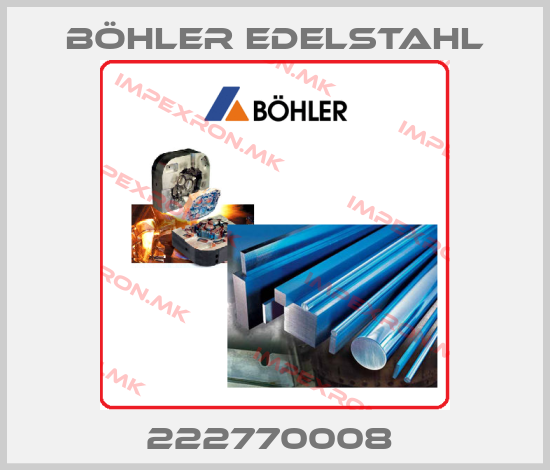 Böhler Edelstahl-222770008 price