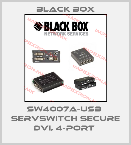 Black Box-SW4007A-USB  ServSwitch Secure DVI, 4-Port price