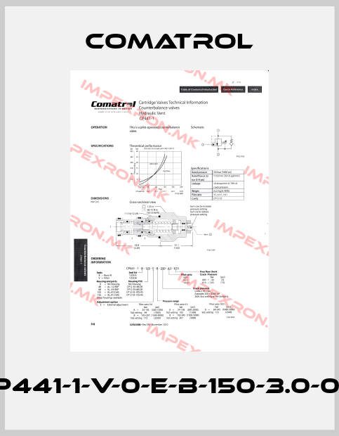 Comatrol-CP441-1-V-0-E-B-150-3.0-015price