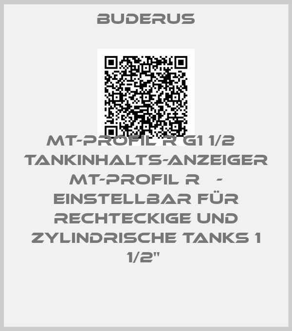 Buderus-MT-Profil R G1 1/2   Tankinhalts-Anzeiger MT-Profil R   - einstellbar für rechteckige und zylindrische Tanks 1 1/2" price