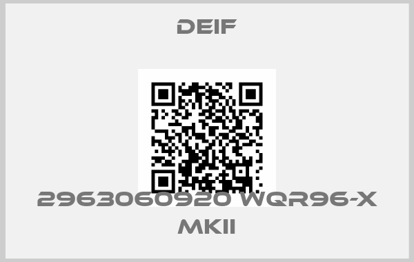 Deif-2963060920 WQR96-X MKIIprice