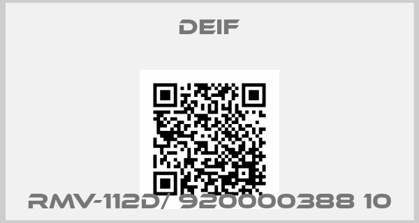 Deif-RMV-112D/ 920000388 10price