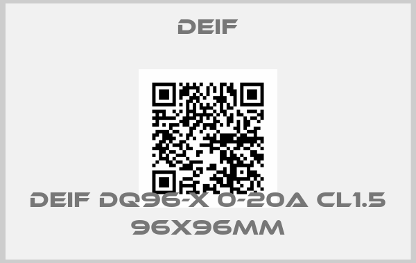 Deif-DEIF DQ96-X 0-20A CL1.5 96X96MMprice