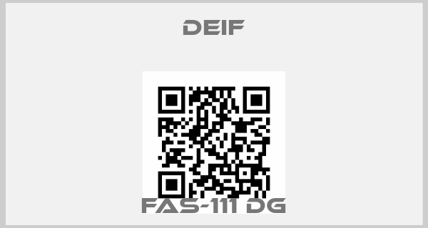 Deif-FAS-111 DGprice