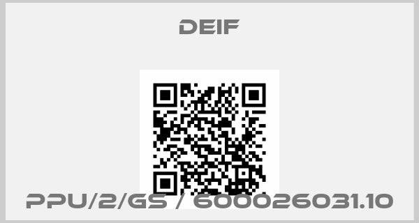 Deif-PPU/2/GS / 600026031.10price