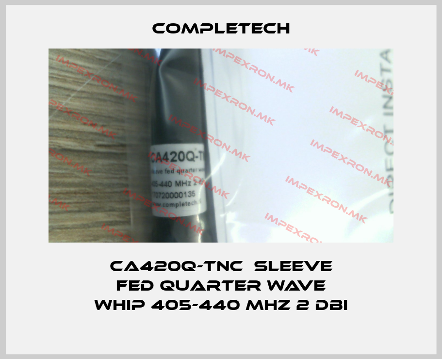 Completech-CA420Q-TNC  sleeve fed quarter wave whip 405-440 MHz 2 dBiprice