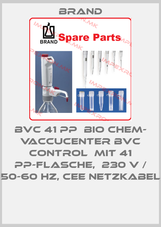 Brand-BVC 41 PP  Bio Chem- VaccuCenter BVC Control  mit 41 PP-Flasche,  230 V / 50-60 Hz, Cee Netzkabel price