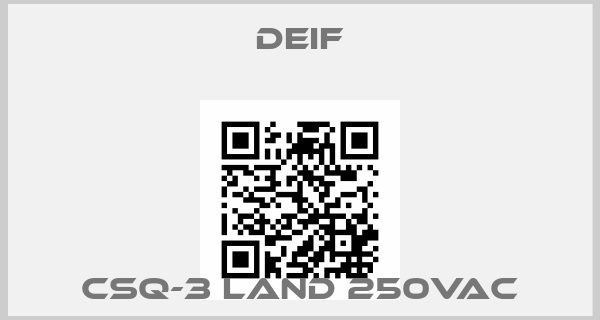 Deif-CSQ-3 Land 250VACprice