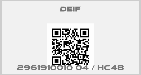 Deif-2961910010 04 / HC48price