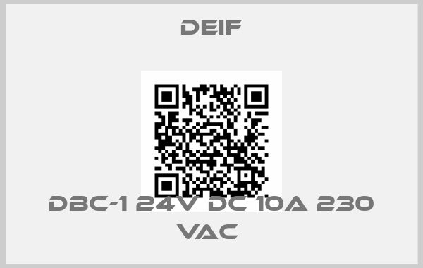 Deif-DBC-1 24V DC 10A 230 VAC price