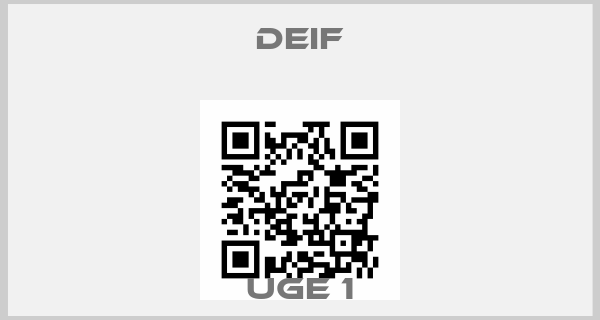 Deif-UGE 1price