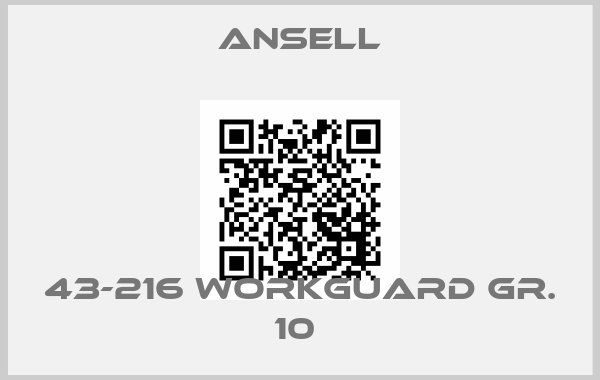 Ansell-43-216 WorkGuard Gr. 10 price