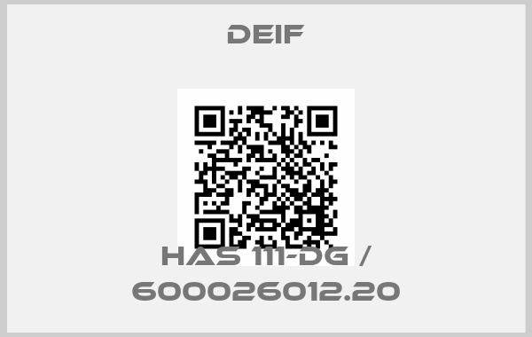 Deif-HAS 111-DG / 600026012.20price
