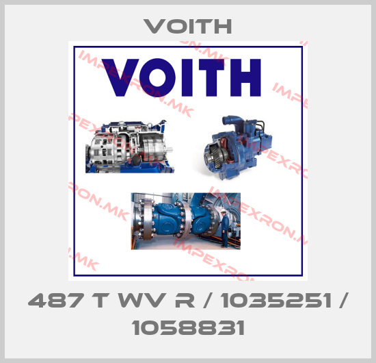 Voith-487 T WV R / 1035251 / 1058831price