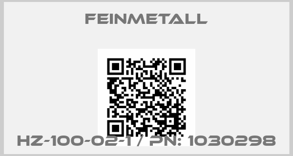 FEINMETALL-HZ-100-02-1 / PN: 1030298price