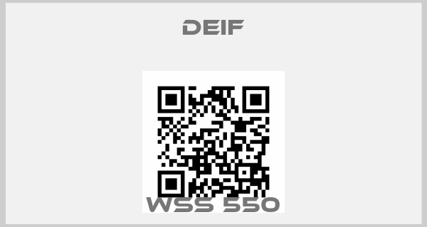 Deif-WSS 550price