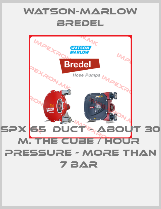 Watson-Marlow Bredel-SPX 65  Duct - about 30 m. The cube / hour  Pressure - more than 7 bar price
