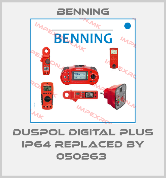 Benning-Duspol digital plus IP64 replaced by 050263 price