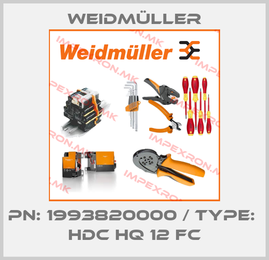 Weidmüller-PN: 1993820000 / Type:  HDC HQ 12 FCprice