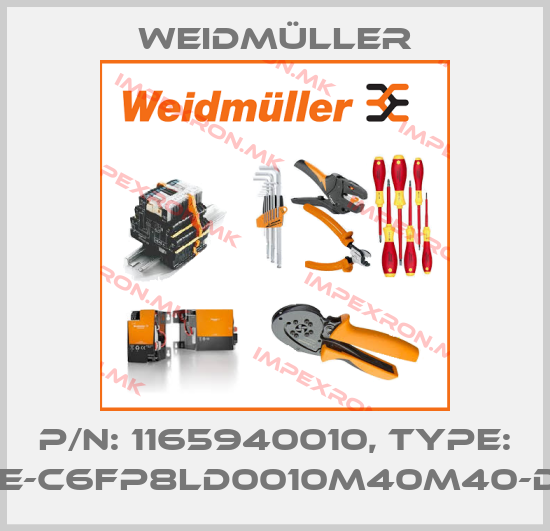Weidmüller-P/N: 1165940010, Type: IE-C6FP8LD0010M40M40-Dprice