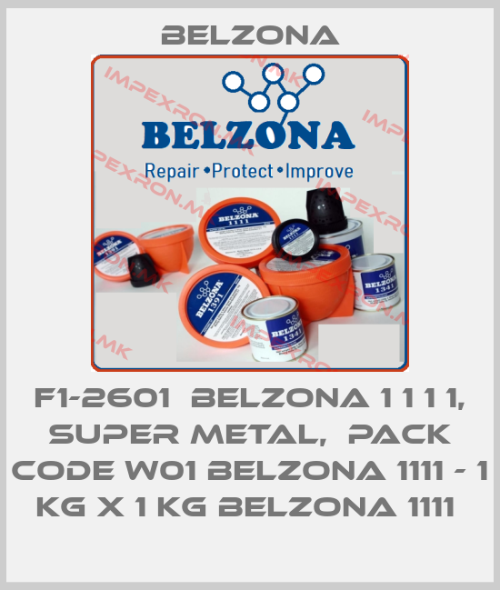 Belzona-F1-2601  BELZONA 1 1 1 1, SUPER METAL,  PACK CODE W01 BELZONA 1111 - 1 KG x 1 KG BELZONA 1111 price