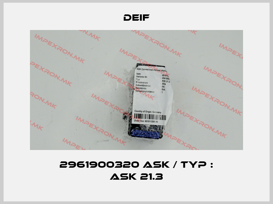 Deif-2961900320 ASK / Typ : ASK 21.3price