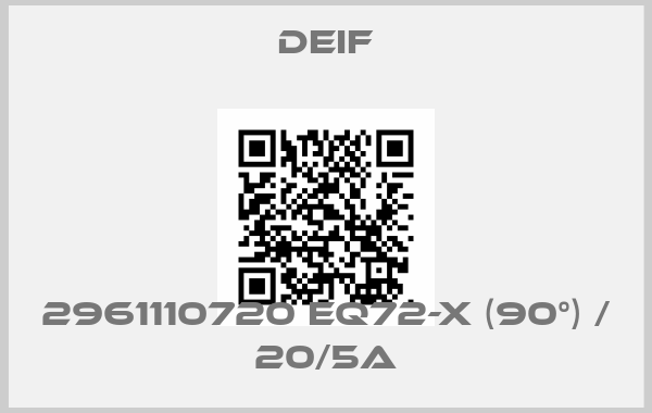 Deif-2961110720 EQ72-x (90°) / 20/5Aprice
