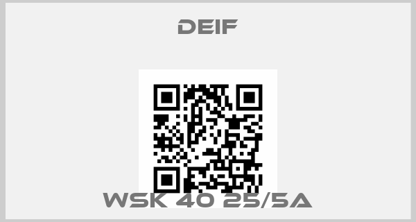 Deif-WSK 40 25/5Aprice