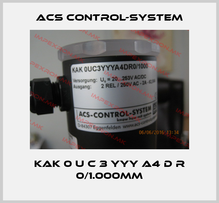 Acs Control-System-KAK 0 U C 3 YYY A4 D R 0/1.000mmprice