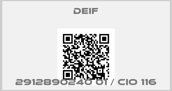 Deif-2912890240 01 / CIO 116price