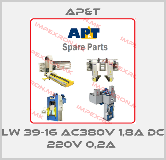 AP&T-LW 39-16 AC380V 1,8A DC 220V 0,2A price