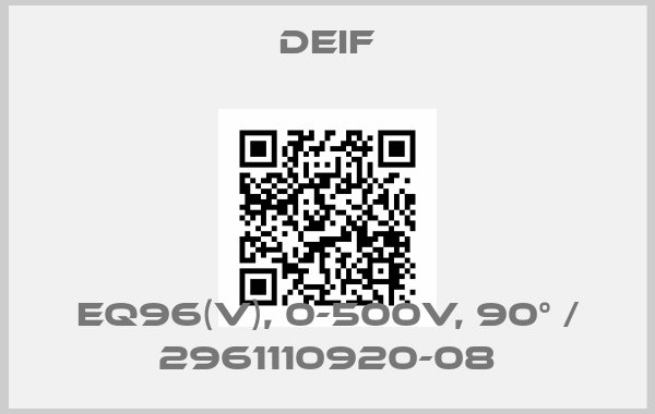 Deif-EQ96(V), 0-500V, 90° / 2961110920-08price