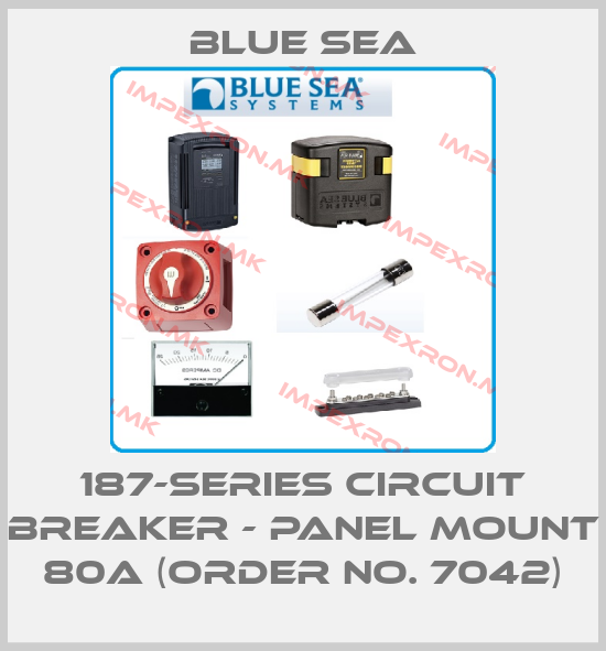Blue Sea-187-Series Circuit Breaker - Panel Mount 80A (Order No. 7042)price