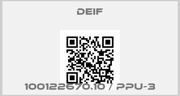 Deif-100122670.10 / PPU-3price