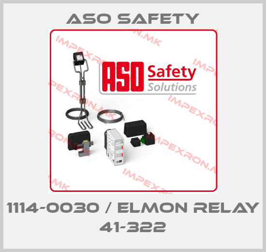 ASO SAFETY-1114-0030 / ELMON relay 41-322price