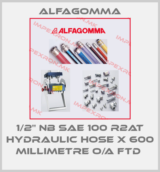 Alfagomma-1/2" NB SAE 100 R2AT HYDRAULIC HOSE X 600 MILLIMETRE O/A FTD price