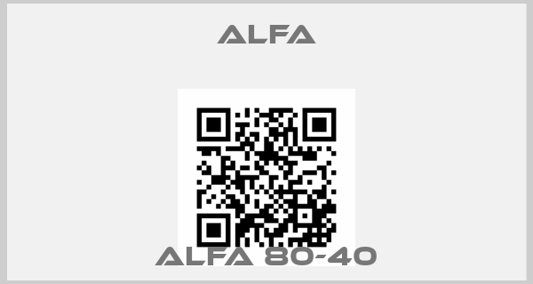 ALFA-ALFA 80-40price