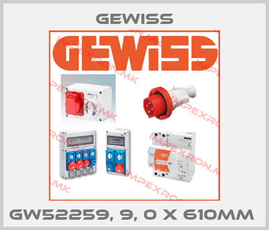 Gewiss-GW52259, 9, 0 x 610mm price