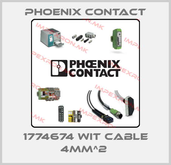 Phoenix Contact-1774674 wit cable 4mm^2 price