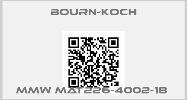 BOURN-KOCH-MMW MAT226-4002-18 price