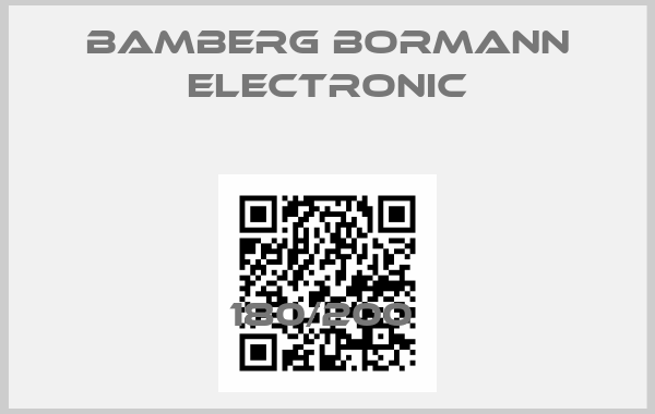 Bamberg Bormann Electronic-180/200 price